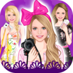 floral summer dress up game android application logo